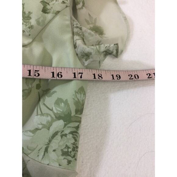 AW BRIDAL 10 L Pistachio Green Penoy floral Celia formal maxi dress NEW b95 - Picture 6 of 9